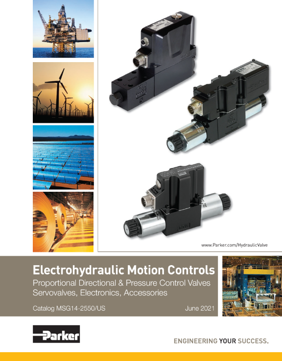 Parker Industrial Electrohydraulic Motion Controls Catalog Cover